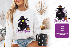 Trick Or Treat SVG - Pumpkin Bow Halloween Watercolor PNG Product Image 2