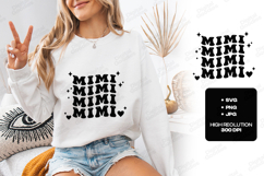 Mimi Mimi Mimi Mimi SVG Retro Typographic Sublimation PNG Product Image 1