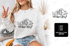 Father's Day SVG Fist Bump Daughter Daddy Sublimation PNG Product Image 1