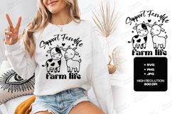 Support Farm Life Cute Farm Animals Design Product Image 1