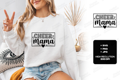 Cheer Mama SVG Leopard Print Sublimation Design PNG JPG Product Image 1