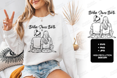 Besties Since Birth SVG Best Friend PNG Gift Sisterhood Art Product Image 3