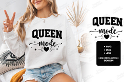 Queen Mode SVG - Trendy Minimalist Lifestyle Shirt Design Product Image 3