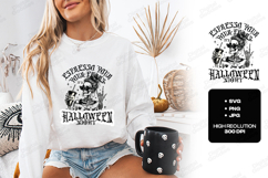 Halloween Coffee SVG - Espresso Your Fear Skeleton Cut File Product Image 1