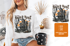 Haunted House SVG - Spooky Mansion Halloween Cut File Product Image 1