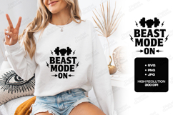 Beast Mode On Gym Workout Motivation SVG Product Image 3