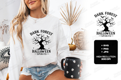 Dark Forest SVG - Halloween Spirits Haunted Tree Cut File Product Image 1