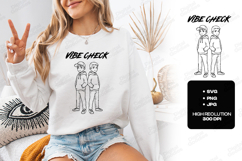 Best Friends &amp; Brotherhood SVG | Favorite Human Line Art Product Image 3