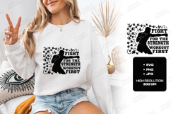 Fight For Strength Boxing Workout Motivational Design Product Image 3