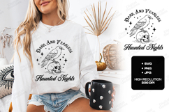 Dark and Fearless SVG - Raven Skull Halloween Haunted Night Product Image 1