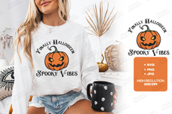Finally Halloween SVG - Spooky Vibes Jack O Lantern Cut File Product Image 2