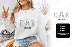 Dad Est 2025 SVG Father and Son Sublimation Design PNG JPG Product Image 2