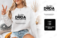 Love You Dada SVG Happy Father's Day Dada Bear PNG JPG Product Image 1