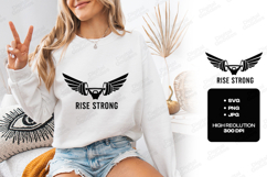 Rise Strong Weightlifting Gym Motivational SVG Product Image 3