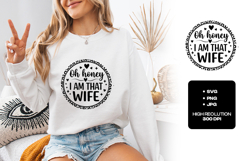 I Am That Wife SVG - Trendy Leopard Print Circle Design Product Image 2