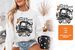 Halloween Express SVG - Crazy Hot Mess Skeleton Train File Product Image 1