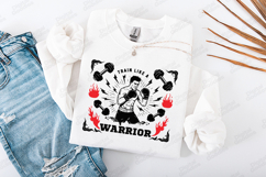 Train Like a Warrior Boxing Fitness SVG Design Product Image 2