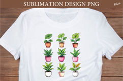 Home Plant Sublimation. Floral Tshirt Sublimation Product Image 1