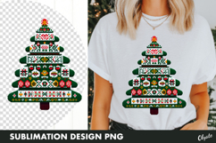 Knitting Christmas Tree Sublimation PNG. Christmas Tshirt Product Image 1