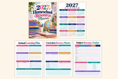 2027 Homeschool Resource Planner Kdp interiors Product Image 2