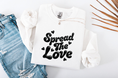 Spread The Love SVG - 3D Glossy Hand Lettered Quote Product Image 3