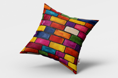 Colorful Bricks Seamless Pattern and Digital Paper Product Image 2