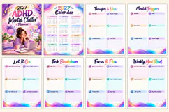 2027 ADHD Mental Clutter Planner Kdp interiors Product Image 2