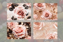 Gold Rose Cutting Board Design - 04 Variations Product Image 2