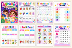 Alphabet Cut and Paste Activities kdp interiors Product Image 2