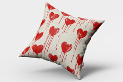 Red Dripping Hearts Seamless Pattern and Digital Paper Product Image 2