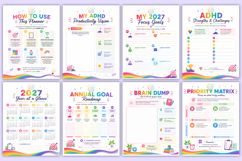 2027 ADHD Productivity Workbook | Focus &amp; Time Management Product Image 2