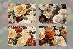 Brown beige roses Cutting Board Design - 04 Variations Product Image 2
