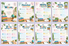Homeschool Weekly Schedule Planner | Weekly Learning, Daily Product Image 2