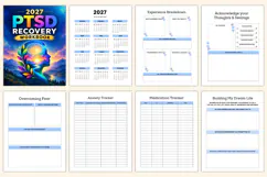 2027 PTSD Recovery Workbook Kdp interiors Product Image 2