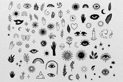 Line Art Clipart | Boho Doodles Minimal SVG Product Image 2