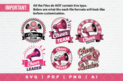 12 Cheerleader SVG Clipart Bundle Product Image 2