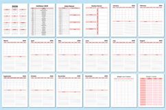 2026 Fitness &amp; Meal Planner For KDP Interior Product Image 2