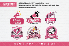12 Cheerleader SVG Clipart Bundle Product Image 2