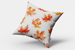 Watercolor Fall Leaves Seamless Pattern and Digital Paper Product Image 2