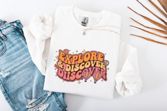 Retro Explore and Discover SVG - Boho Hot Air Balloon PNG Product Image 3