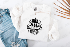 City Dreams Urban Monochrome Graphic for T-Shirts Product Image 2