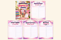 Homeschool Shopping List Planner Kdp interiors Product Image 2