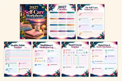 2027 Self-Care Worksheets Kdp interiors Product Image 2