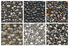 Stones Seamless Pattern and Digital Paper Background Product Image 2