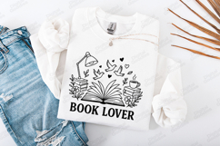 Book Lover Minimal Reading Line Art Open Book Design Product Image 2