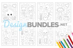 Dream Plushies Coloring Pages - 8 jpg / pdf items Product Image 2