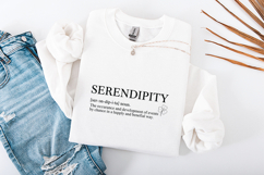 Serendipity Definition SVG - Minimalist Dictionary Quote PNG Product Image 3