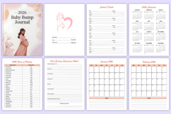 2026 Baby Bump Journal | Pregnancy Journey Memory Book Product Image 2