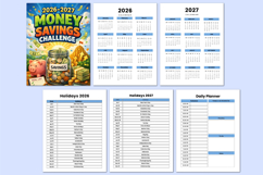 2026 - 2027 Money Savings Challenge Canva templates Product Image 2