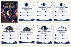 2027 Lunar Tarot & Astrology Journal Kdp interiors Product Image 2